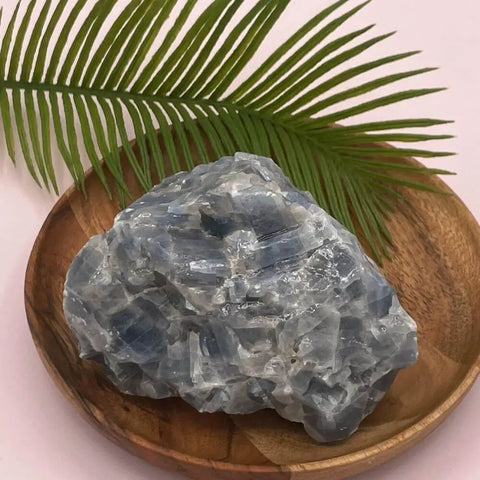 Blue Calcite Cluster | Natural Crystal for Calm, Communication, and Energy Cleansing