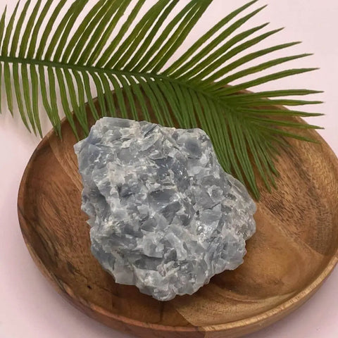 Blue Calcite Cluster | Natural Crystal for Calm, Communication, and Energy Cleansing
