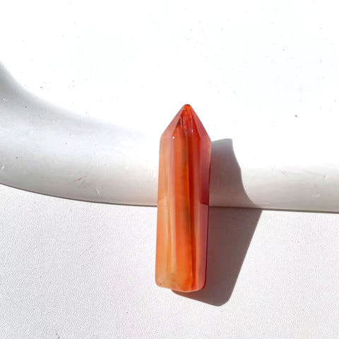 Carnelian Agate Mini Tower | Motivation, Vitality & Creative Drive