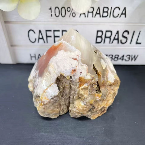 Flower Agate Rough Crystal Point | Stone for Growth & Inner Healing