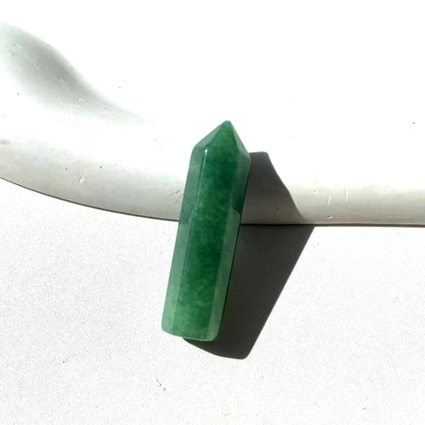 Green Aventurine Mini Tower | Luck, Growth & Heart Healing