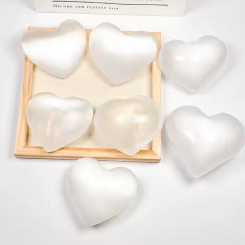 Heart Selenite Palm Stone | Clarity, Cleansing & Divine Connection