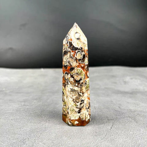 Money Agate Tower | Crystal Point for Abundance, Stability & Prosperity Energy