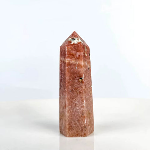 Red Aventurine Tower | Crystal Point for Vitality, Motivation & Confidence