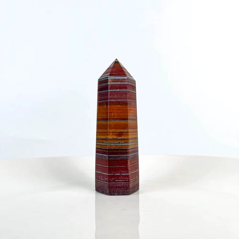 Red Tiger's Eye Tower | Crystal Point for Strength, Stamina & Grounded Confidence