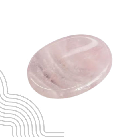 Rose Quartz Worry Stone | Love, Compassion & Emotional Healing