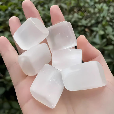 Selenite Stone (Single) | Energy Cleanser & Clarity Amplifier