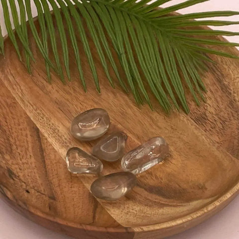 Smoky Quartz Tumbled Stones | Set of 3 Crystals for Grounding, Protection, and Energy Release