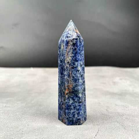 Sodalite Tower | Crystal Point for Insight, Intuition & Mental Clarity