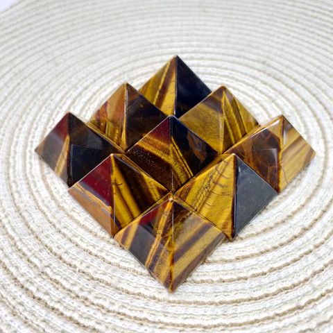 Tiger's Eye Pyramid Small | Confidence & Protection Stone