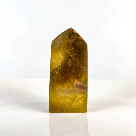 Yellow Fluorite Tower | Crystal Point for Focus, Confidence & Mental Clarity