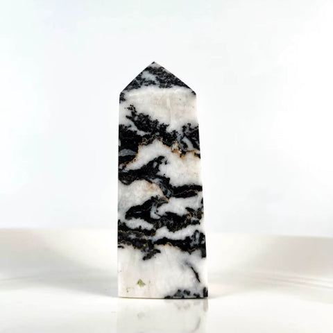 Zebra Jasper Tower | Crystal Point for Balance, Motivation & Grounded Energy