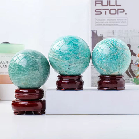 Amazonite Sphere | Soothing Energy & Truthful Expression