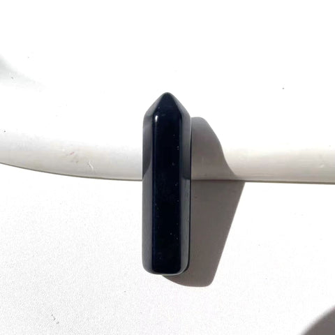 Black Obsidian Mini Tower | Protection, Grounding & Energetic Clearing