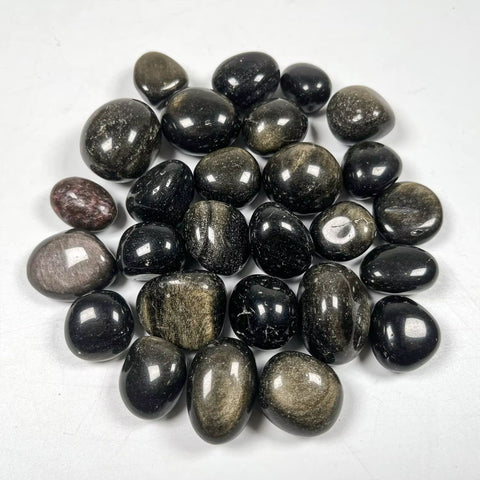 Golden Obsidian Stone (Single) | Protection, Empowerment & Manifestation