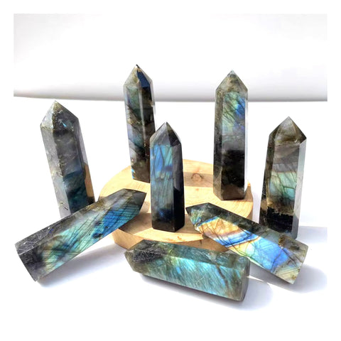 Labradorite Tower | Natural Labradorite Crystal Point for Energy and Protection