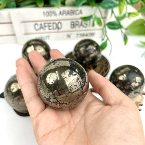 Pyrite Sphere | Protection, Confidence & Prosperity