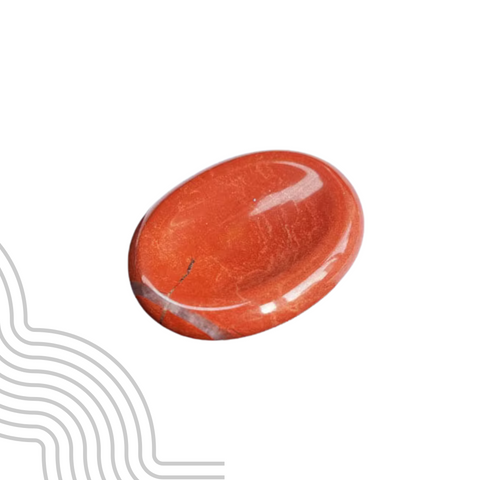 Red Jasper Worry Stone | Courage & Calm in Your Pocket