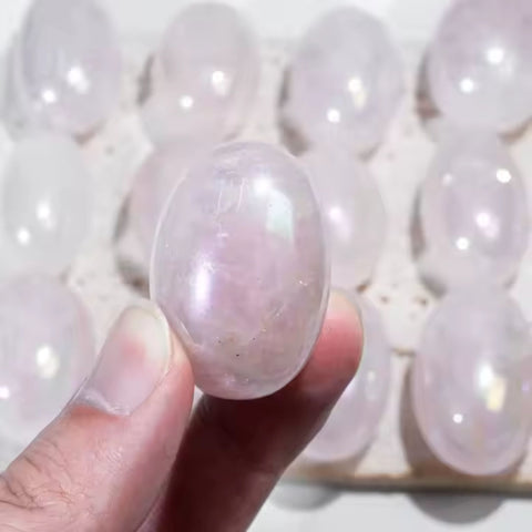 Rose Aura Quartz Stone (Single) | Love, Joy & Vibrational Uplift