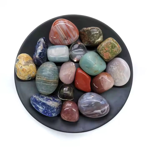 Pyrite Agate Stone (Single) | Protection, Prosperity & Stability