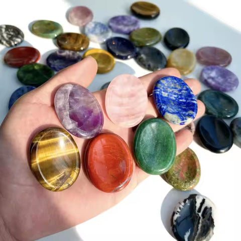 Tiger’s Eye Worry Stone | Confidence, Focus & Protection