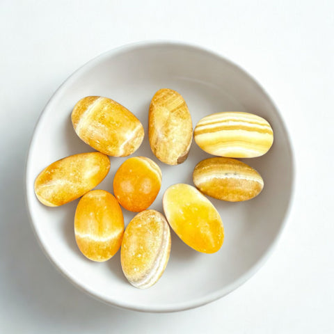 Yellow Calcite Stone (Single) | Confidence, Clarity & Solar Energy